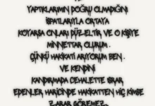 EĞER BİRİ BENİM DÜŞÜNDÜKLERİMİN VE YAPTIKLARIMIN DOĞRU OLMADIĞINI İSPATLARIYLA ORTAYA KOYARSA ONLARI DÜZELTİR VE&hellip;