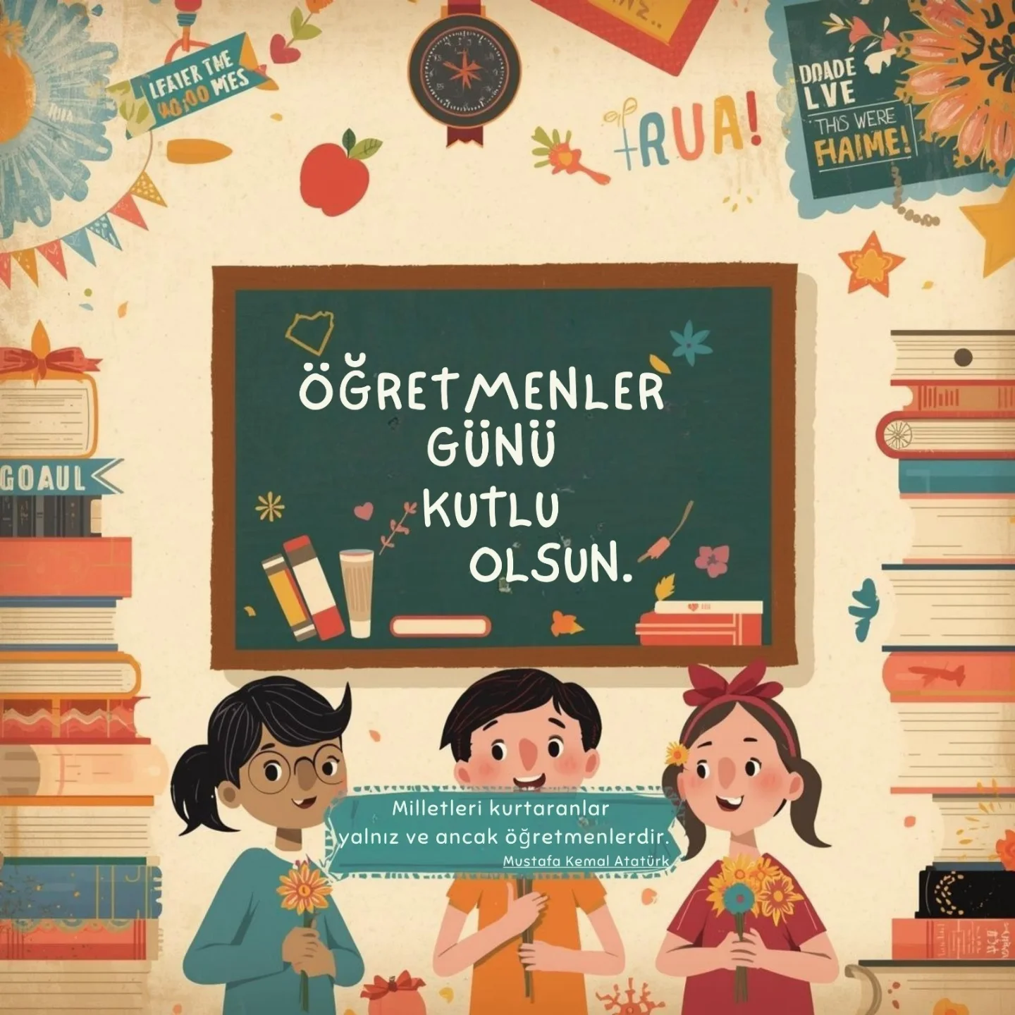 “Milletleri kurtaranlar, yalnız ve ancak öğretmenlerdir.” – Mustafa Kemal Atatürk Bugün, bir milletin kaderini…