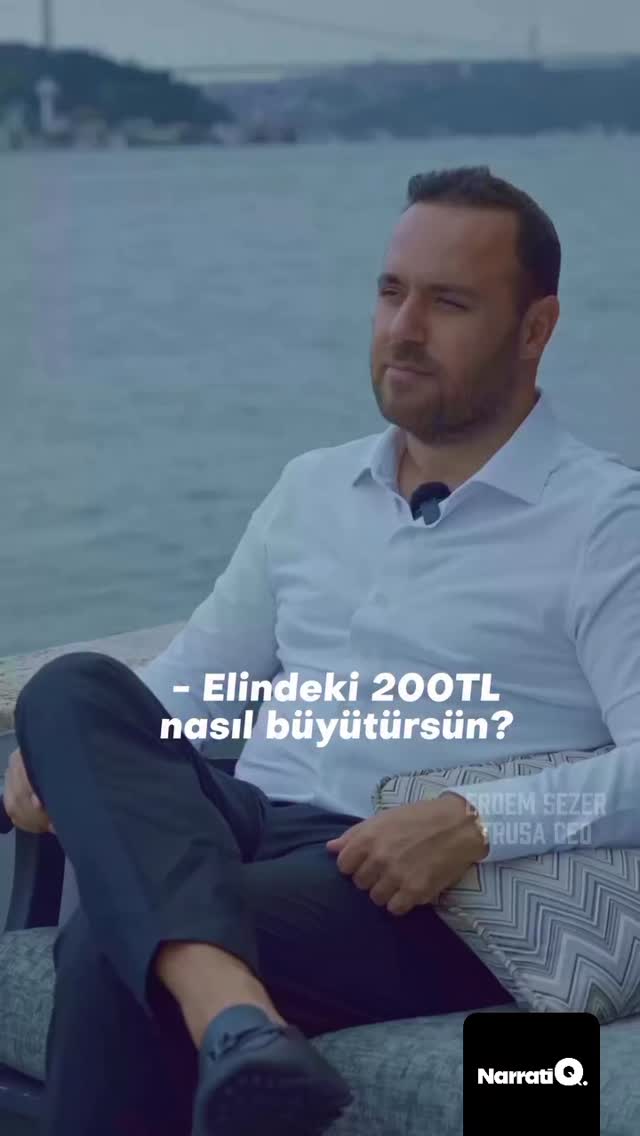 “Büyümesi gereken hiçbir zaman para değildir. Değerdir… Değer büyürse, para zaten gelir.” İş büyütmek…