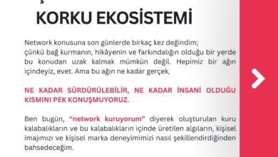 Kurumlarda zamanla “network” adı altında oluşan yapay kalabalıklar, bir süre sonra küçük menfaat çetelerine&hellip;