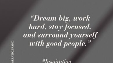DREAM BIG, WORK HARD, STAY FOCUSED. And never Dreams grow only when believed in,&hellip;