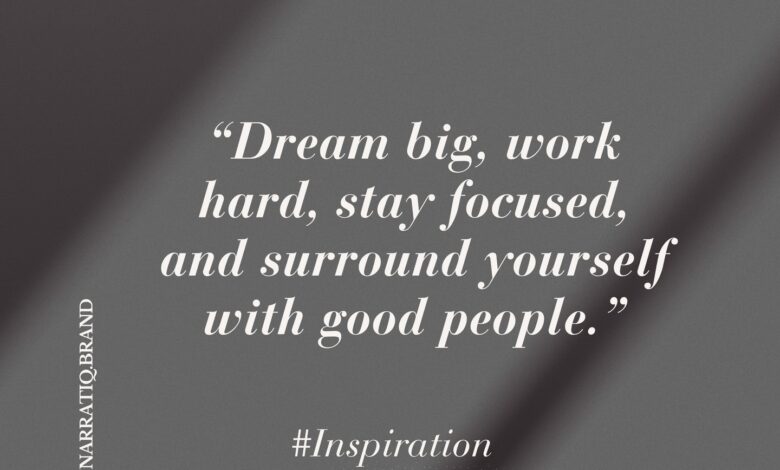 DREAM BIG, WORK HARD, STAY FOCUSED. And never Dreams grow only when believed in,…