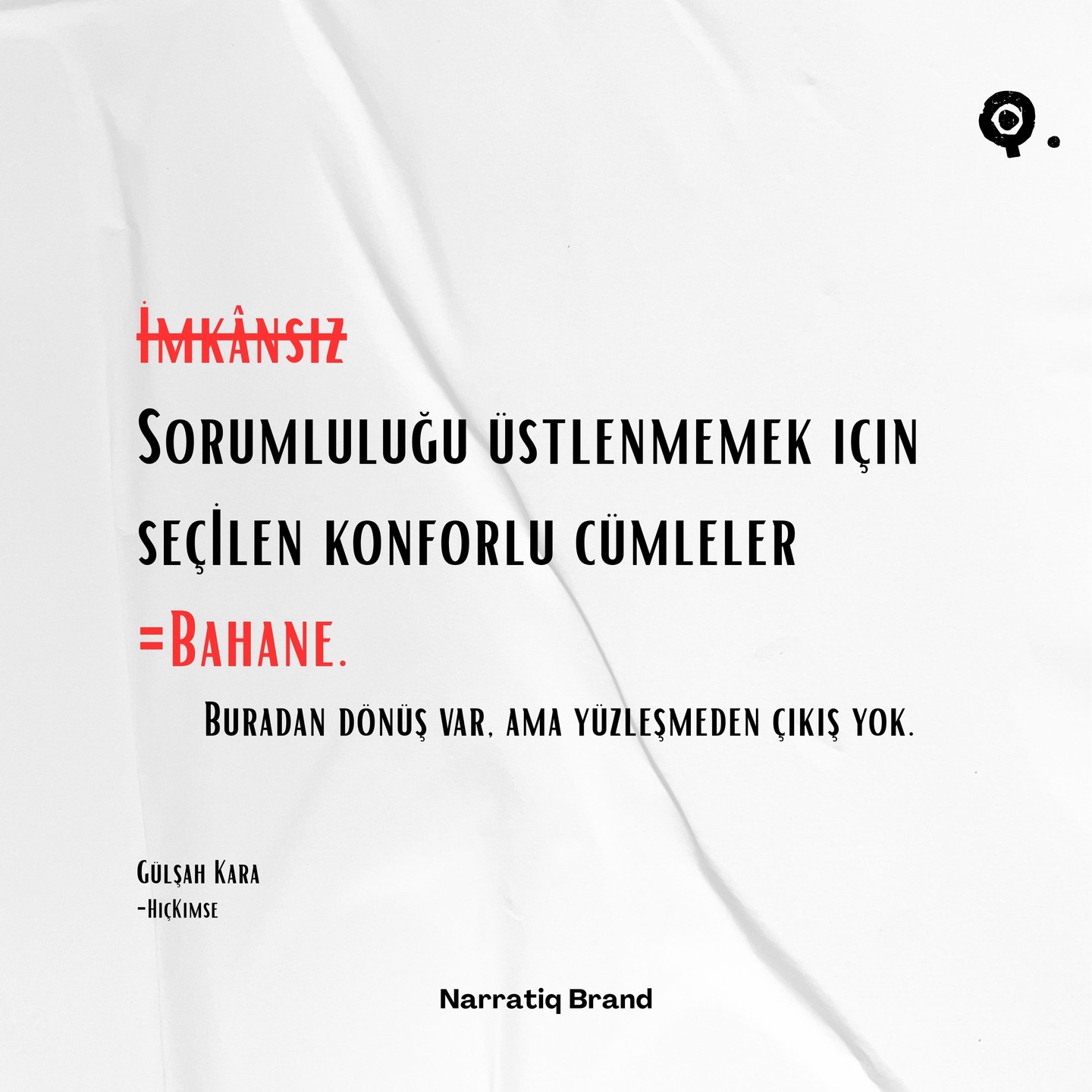 “İmkânsız” çoğu zaman bir durum tespiti değildir. Sorumluluğu üstlenmemek için seçilen konforlu bir cümledir.…