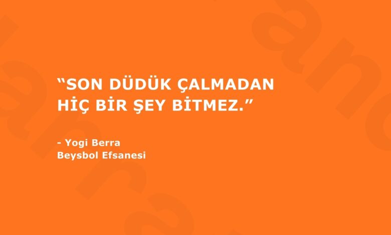 Bu cümle yalnızca bir spor metaforu değil; hayatın, kariyerin ve dönüşümün tam kalbinden konuşur.…
