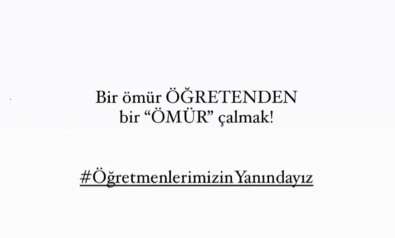 #öğretmenlerimizinyanındayız