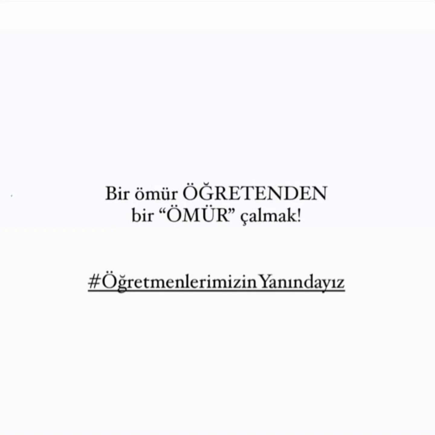 #öğretmenlerimizinyanındayız